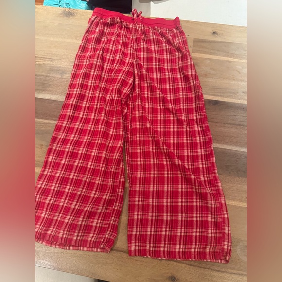 BP Red and White Plaid Pajama Lounge Pants - Picture 4 of 5